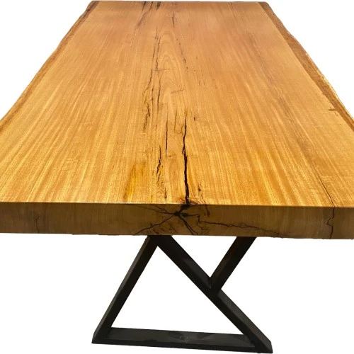 flemiera ahşap kütük masa